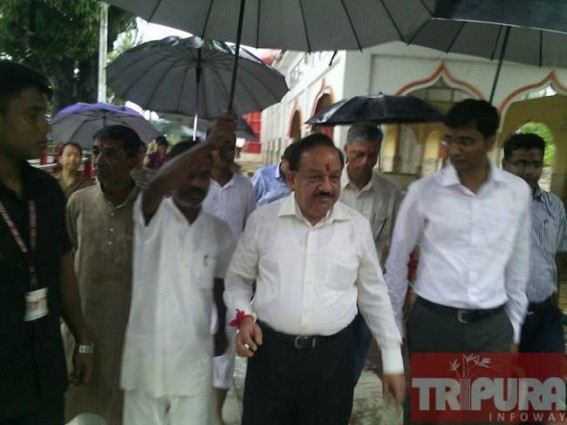 Union Minister Dr. Harsh Vardhan visits Matabari at Udaipur